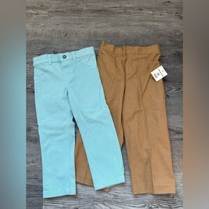 Carter’s Aqua Pants and Brown Straight Leg Pants- NWOT
Girl’s 24 months